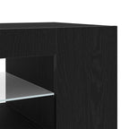 Mueble de TV Roble Negro 90 x 39 x 30 cm Madera de ingeniería