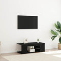 Mueble de TV Roble Negro 90 x 39 x 30 cm Madera de ingeniería