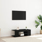 Mueble de TV Roble Negro 90 x 39 x 30 cm Madera de ingeniería