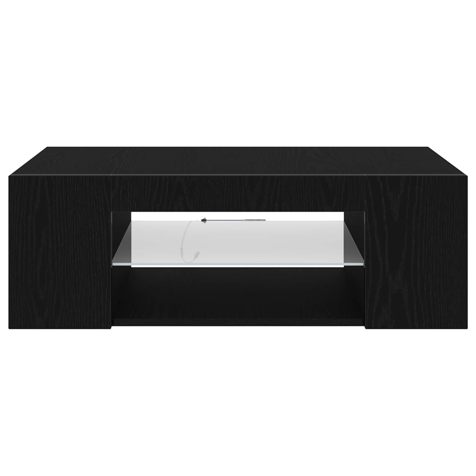 Mueble de TV Roble Negro 90 x 39 x 30 cm Madera de ingeniería