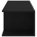 Mueble de TV Roble Negro 90 x 39 x 30 cm Madera de ingeniería