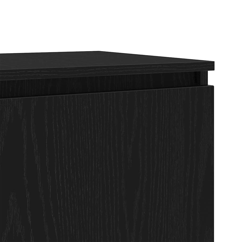 Gabinete de TV Roble Negro 140 x 38,5 x 36 cm