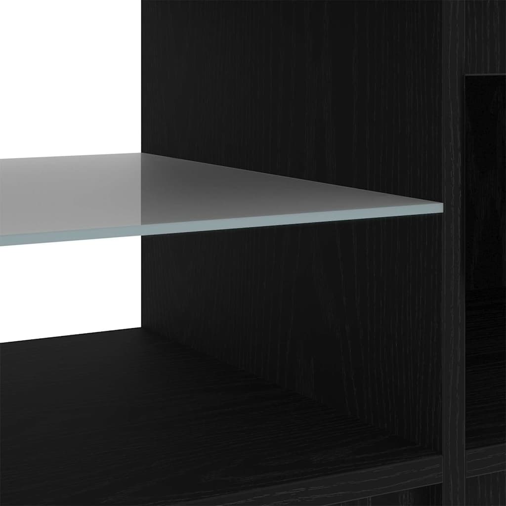 Gabinete de TV Roble Negro 140 x 38,5 x 36 cm