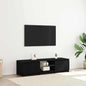 Black Oak TV Cabinet 140 x 38.5 x 36 cm
