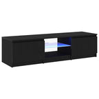 Gabinete de TV Roble Negro 140 x 38,5 x 36 cm
