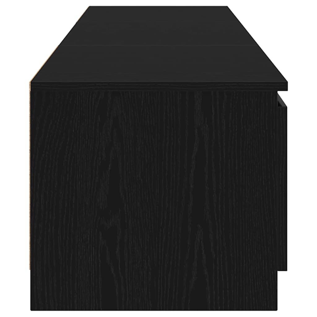 Gabinete de TV Roble Negro 140 x 38,5 x 36 cm