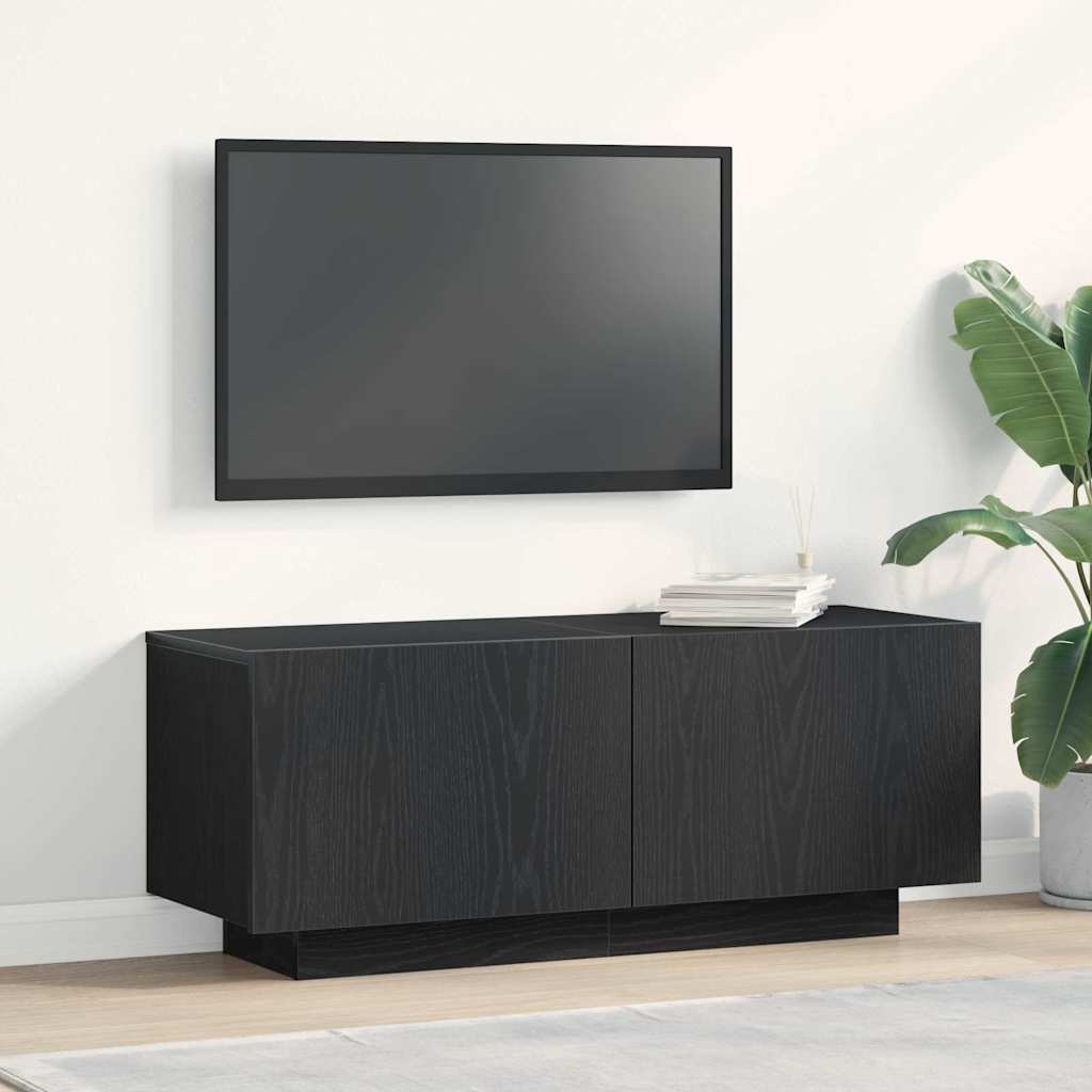 Gabinete de TV Roble Negro 100 x 35 x 40 cm