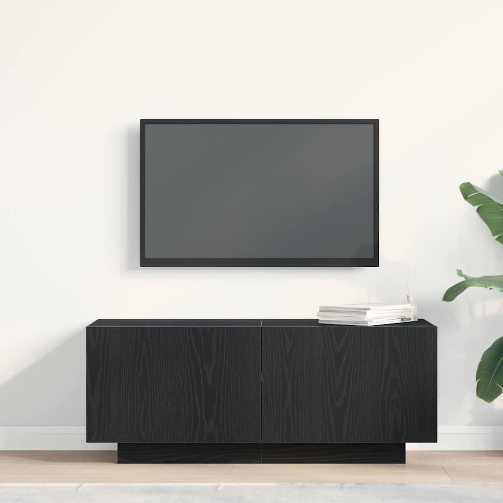 Gabinete de TV Roble Negro 100 x 35 x 40 cm