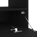 Mueble de TV Roble Negro 100 x 35 x 40 cm Madera de ingeniería