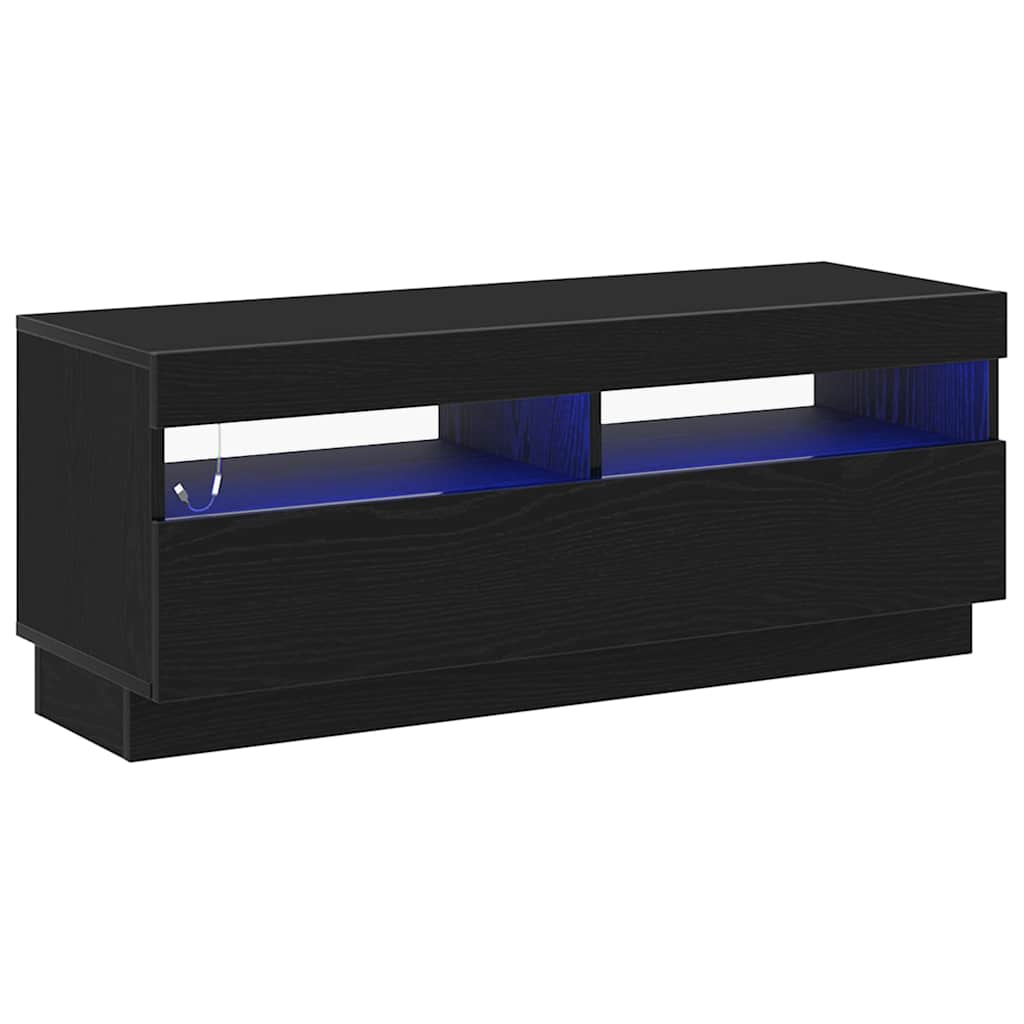 Mueble de TV Roble Negro 100 x 35 x 40 cm Madera de ingeniería