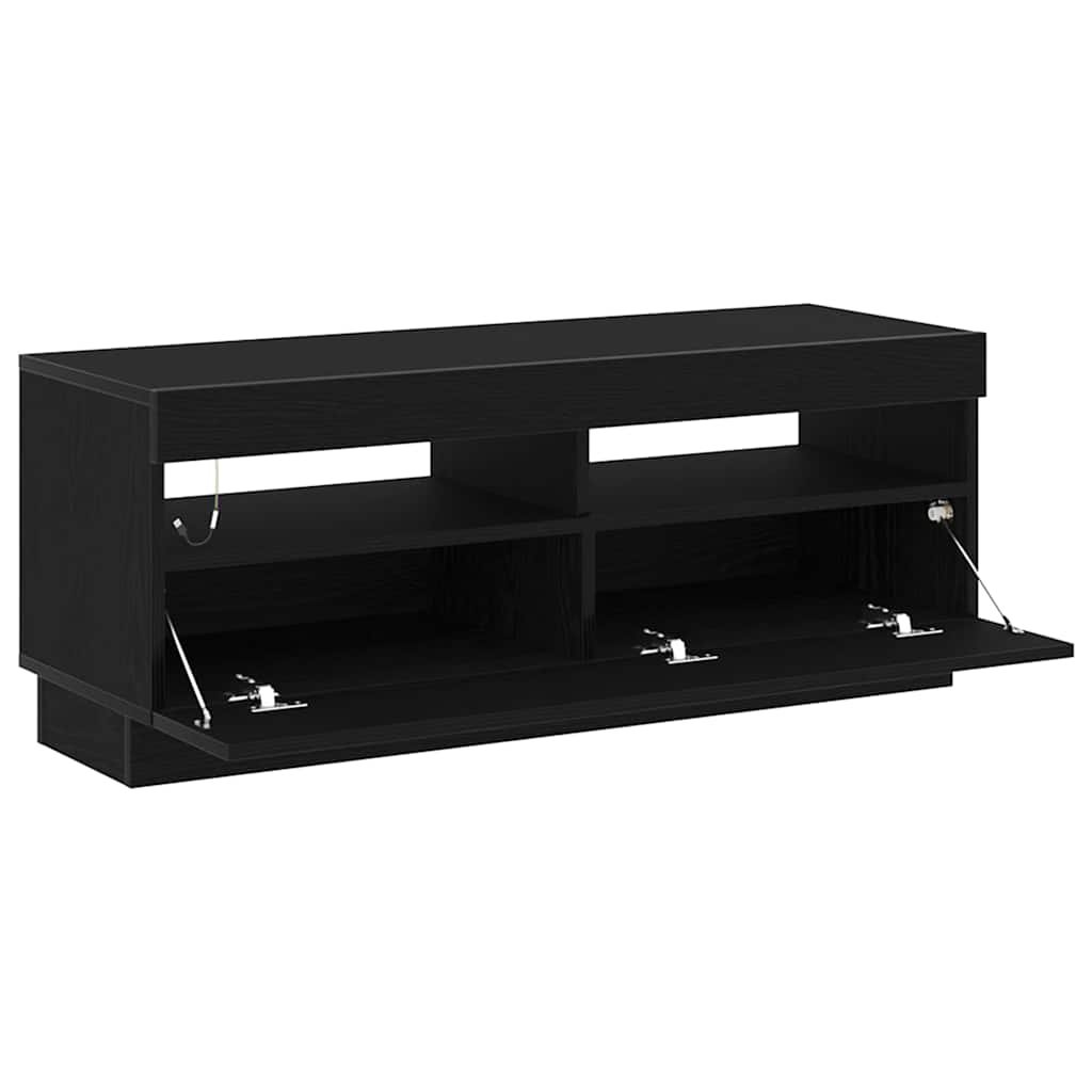 Mueble de TV Roble Negro 100 x 35 x 40 cm Madera de ingeniería
