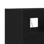 Aparador Roble Negro 80 x 35 x 75 cm Madera de ingeniería