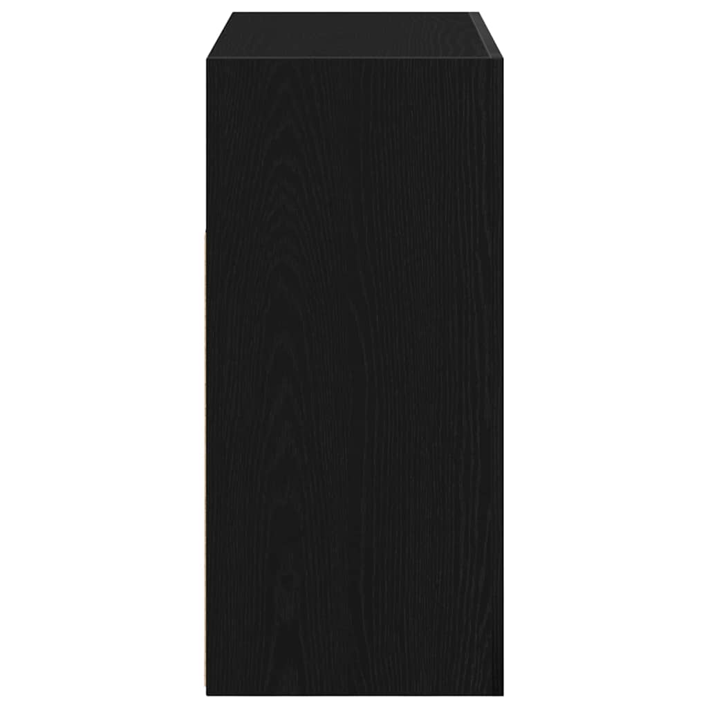 Aparador Roble Negro 80 x 35 x 75 cm Madera de ingeniería