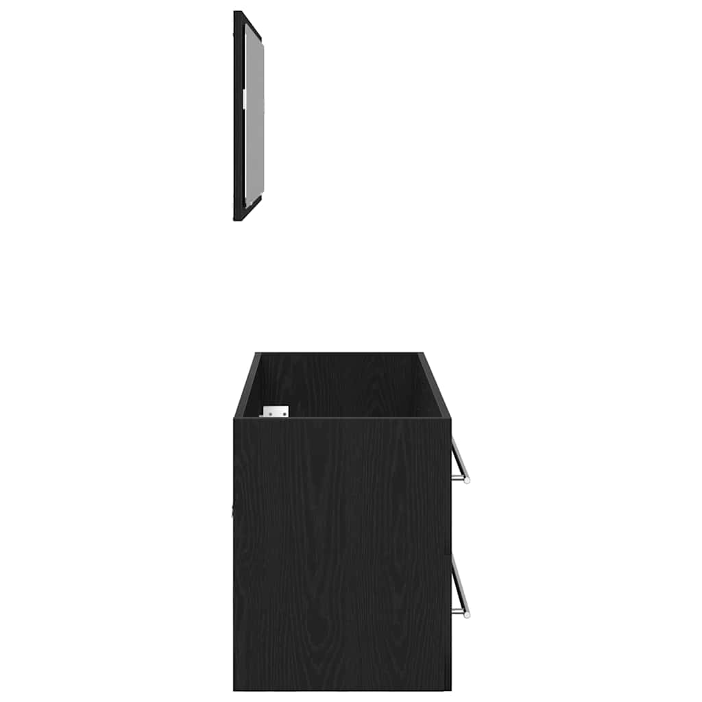 Gabinete para Lavabo con cajón Roble Negro 90 x 45 x 1.5 cm