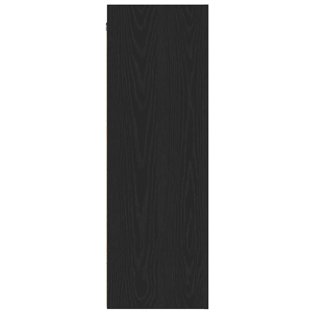 Mueble de TV de Pared 2 pcs Roble Negro 30,5 x 28,5 x 90 cm