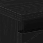 Armario de Noche 2 pcs Roble Negro 40 x 30 x 39 cm