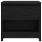 Armario de Noche 2 pcs Roble Negro 40 x 30 x 39 cm