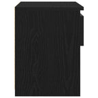 Armario de Noche 2 pcs Roble Negro 40 x 30 x 39 cm