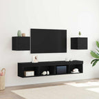Conjunto de mueble de TV 8 pcs Madera envejecida
