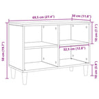 Gabinete de TV artisian oak 69,5 x 30 x 50 cm