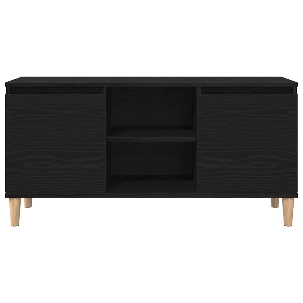 Gabinete de TV Roble Negro 102 x 35 x 50 cm