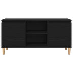 Gabinete de TV Roble Negro 102 x 35 x 50 cm