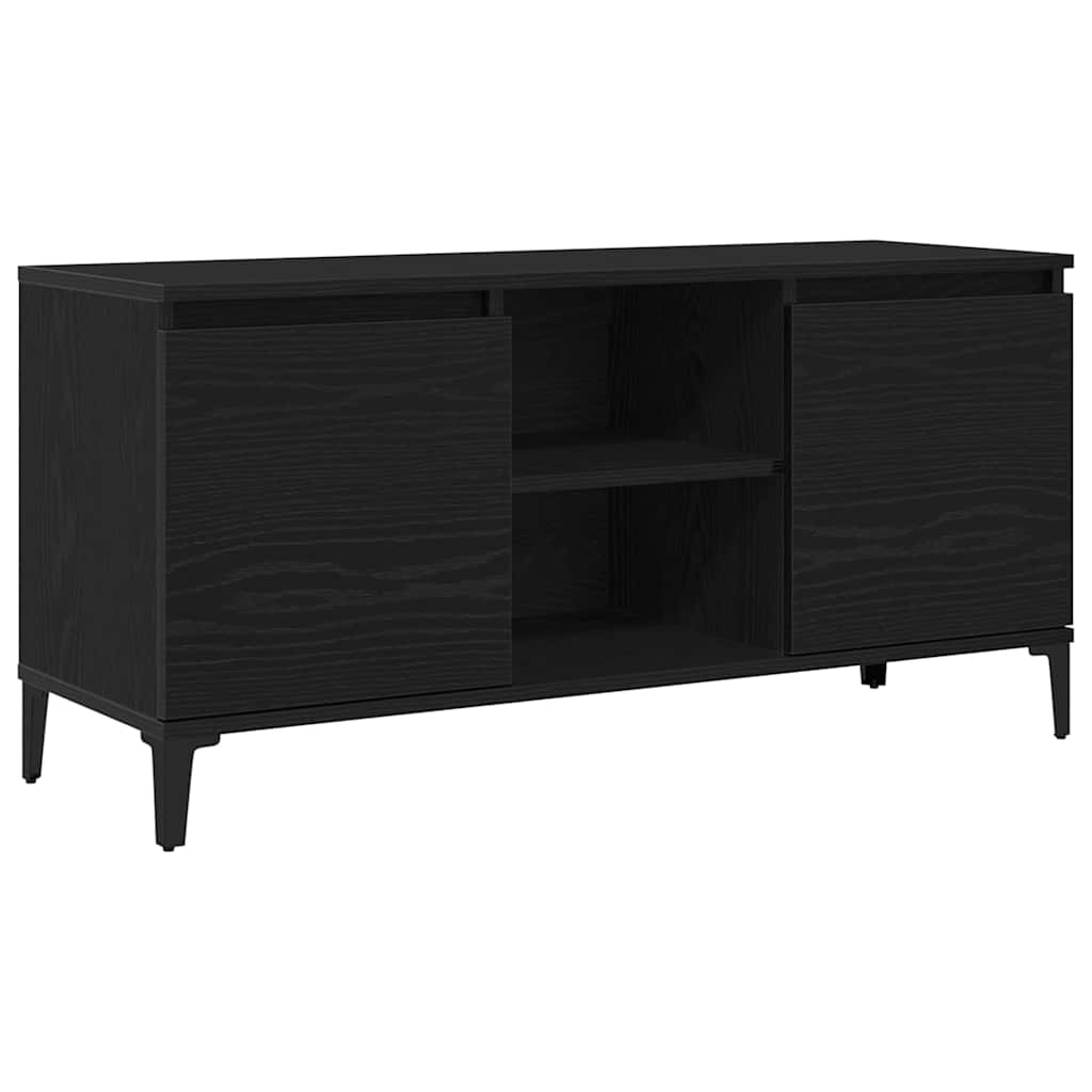 Gabinete de TV Roble Negro 102 x 35 x 50 cm