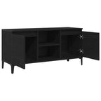 Gabinete de TV Roble Negro 102 x 35 x 50 cm