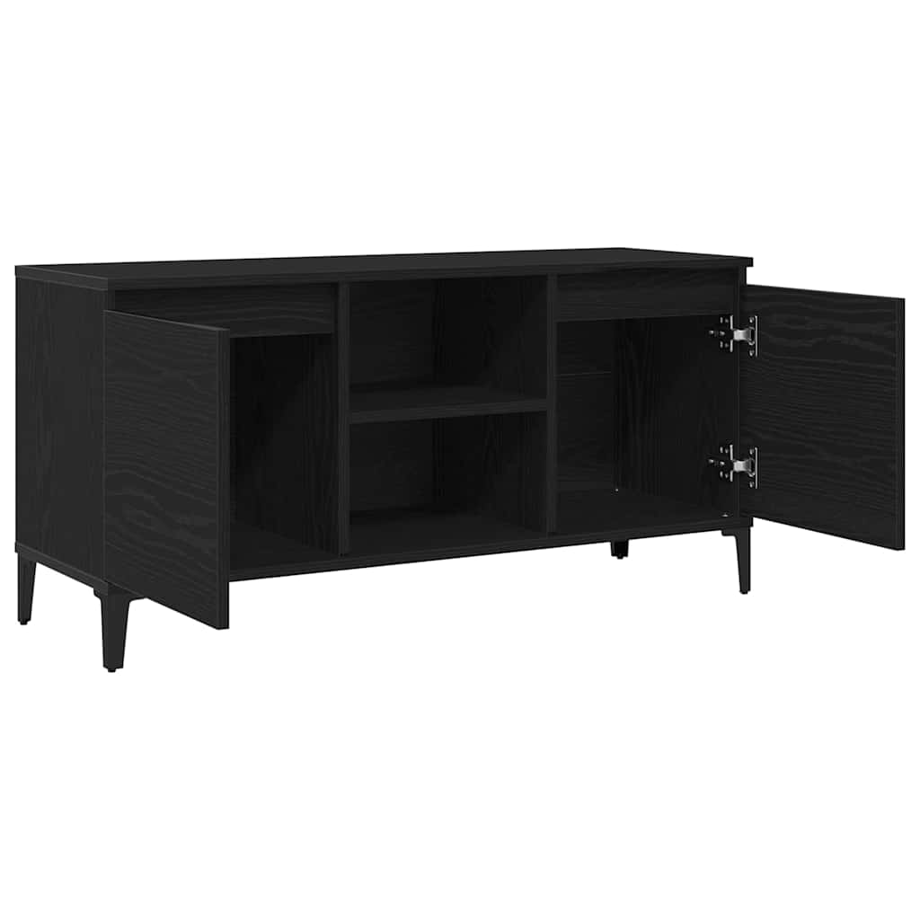 Gabinete de TV Roble Negro 102 x 35 x 50 cm