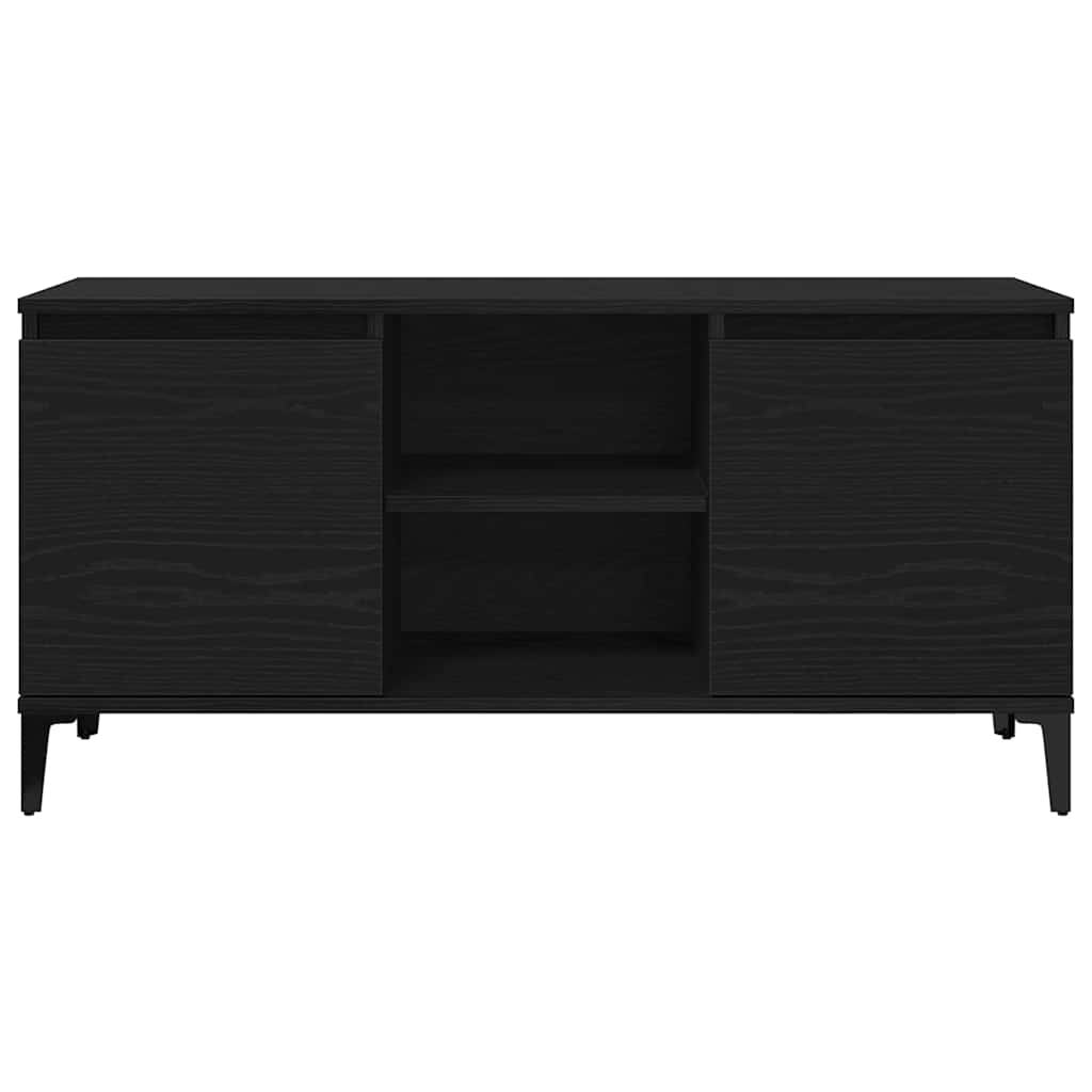 Gabinete de TV Roble Negro 102 x 35 x 50 cm