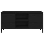 Gabinete de TV Roble Negro 102 x 35 x 50 cm