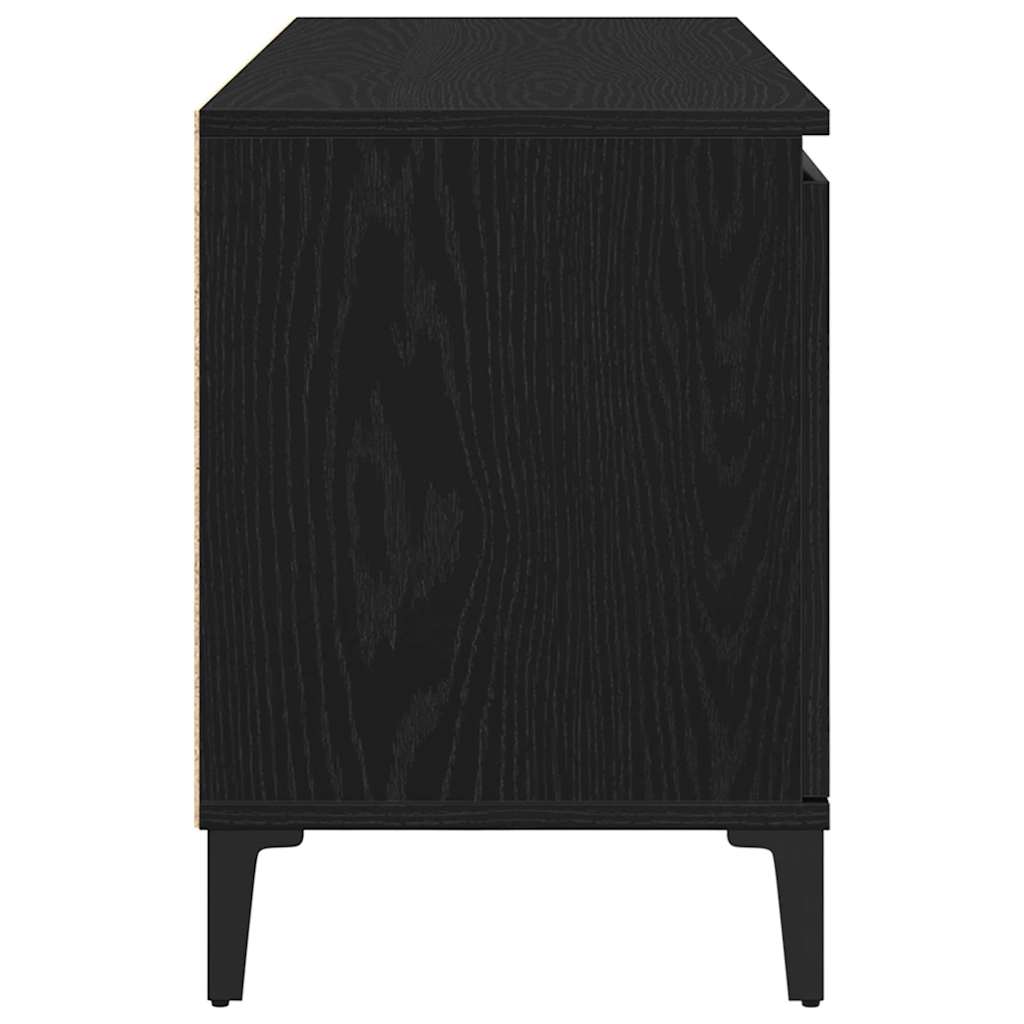 Gabinete de TV Roble Negro 102 x 35 x 50 cm