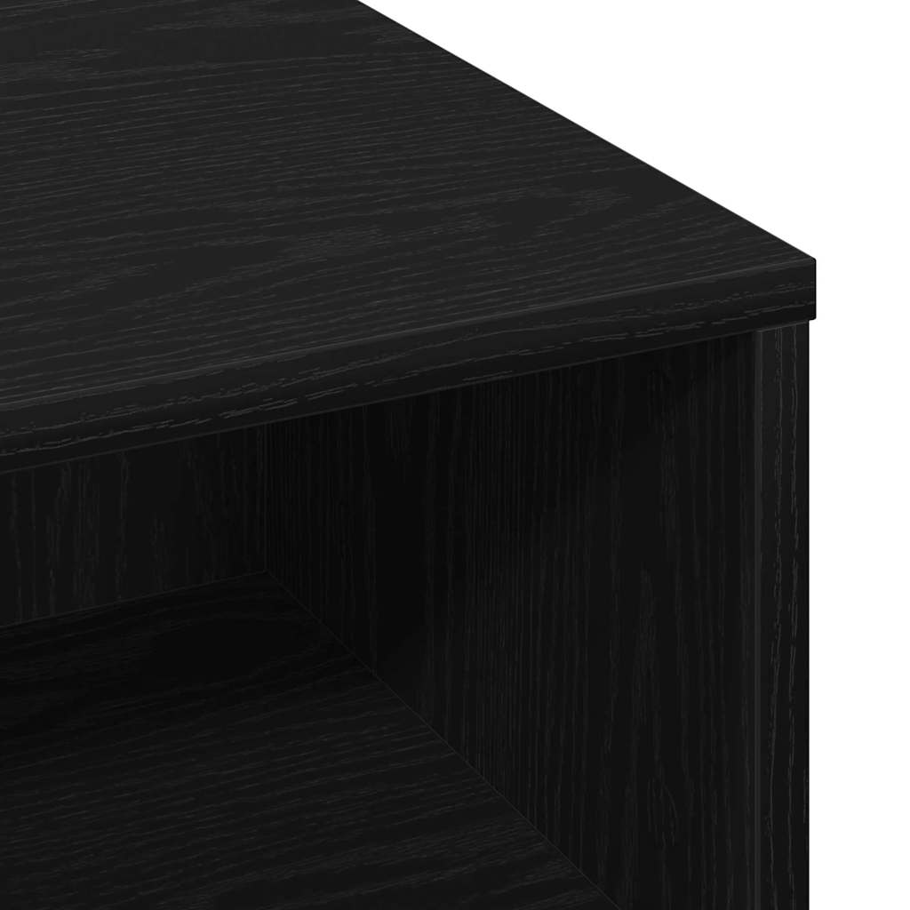 Mesa de Café Roble Negro 60 x 60 x 30 cm Madera de ingeniería