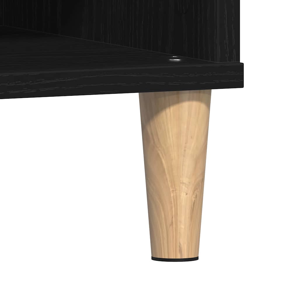 Mesa de Café Roble Negro 60 x 60 x 30 cm Madera de ingeniería