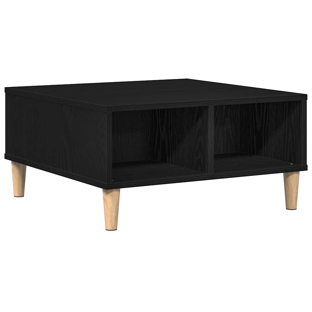 Mesa de Café Roble Negro 60 x 60 x 30 cm Madera de ingeniería