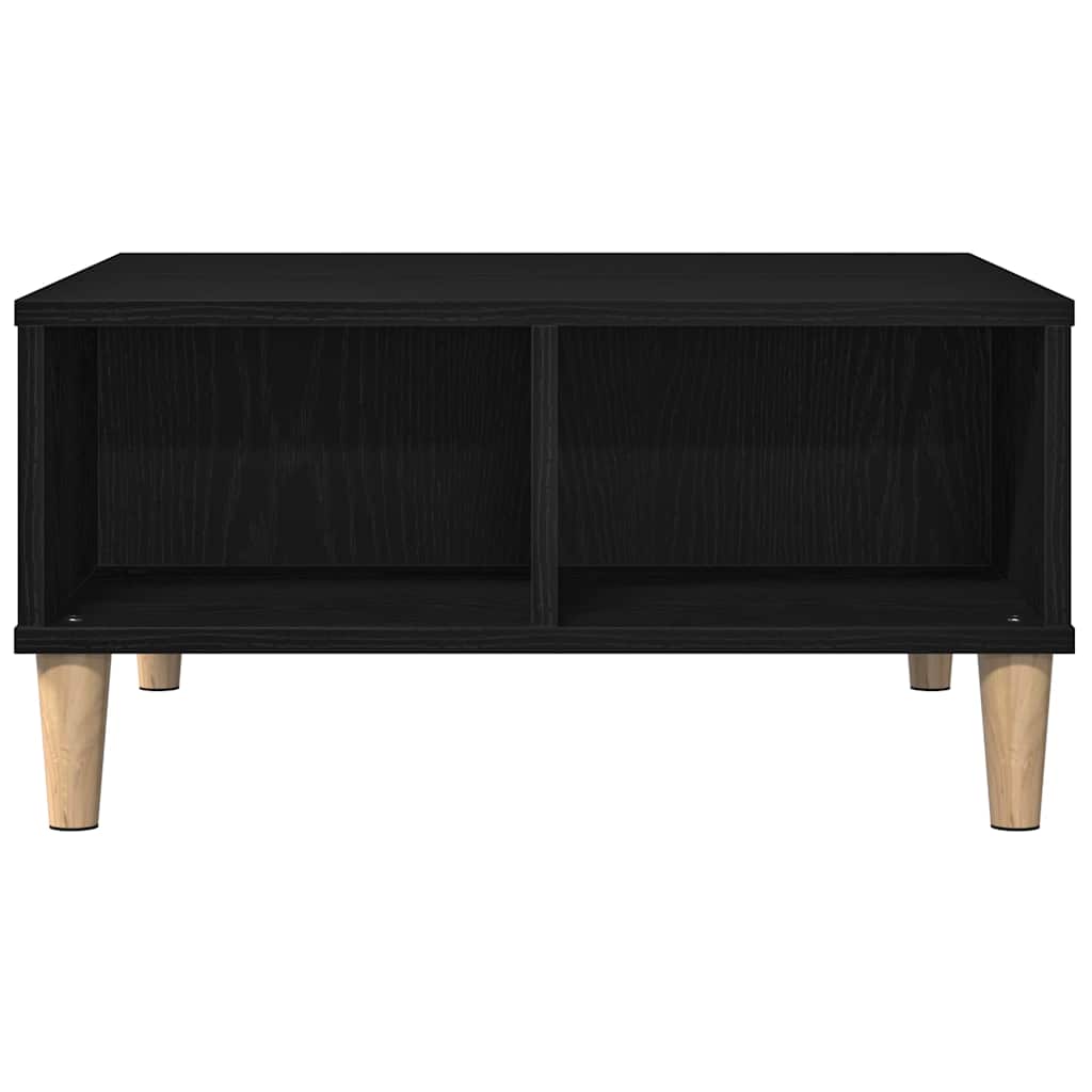 Mesa de Café Roble Negro 60 x 60 x 30 cm Madera de ingeniería