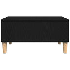 Mesa de Café Roble Negro 60 x 60 x 30 cm Madera de ingeniería