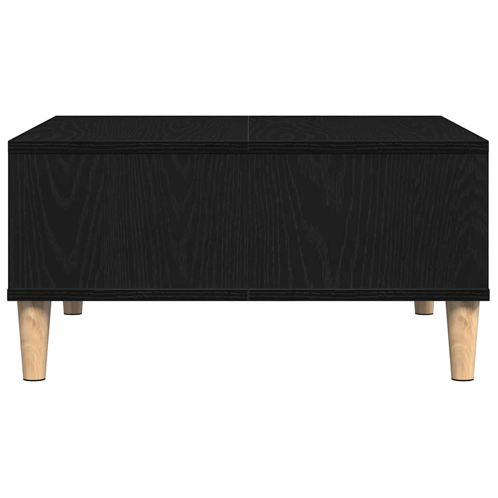 Mesa de Café Roble Negro 60 x 60 x 30 cm Madera de ingeniería