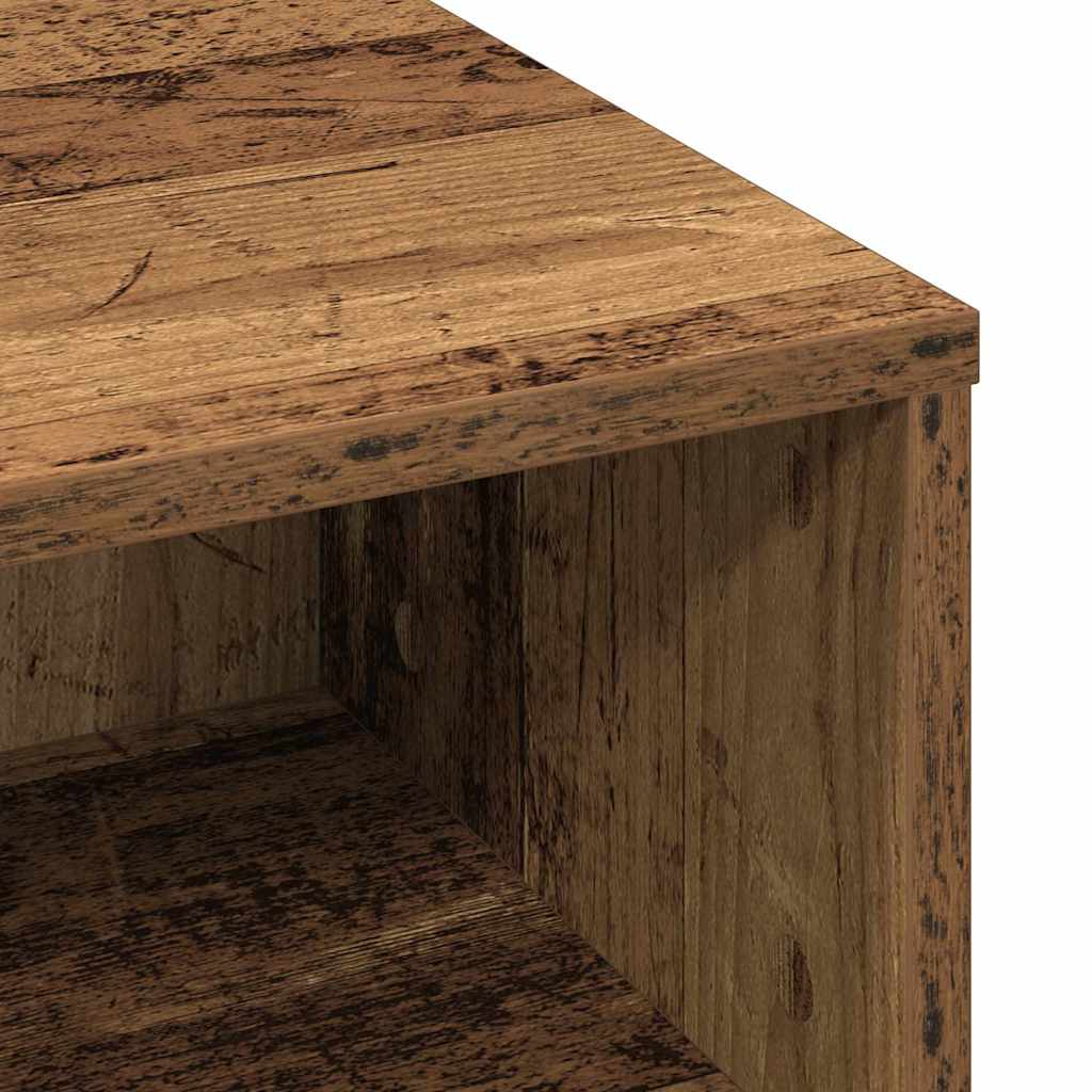 Mesa de Café Madera envejecida 60 x 60 x 30 cm