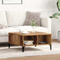 Coffee Table Distressed Wood 60 x 60 x 30 cm