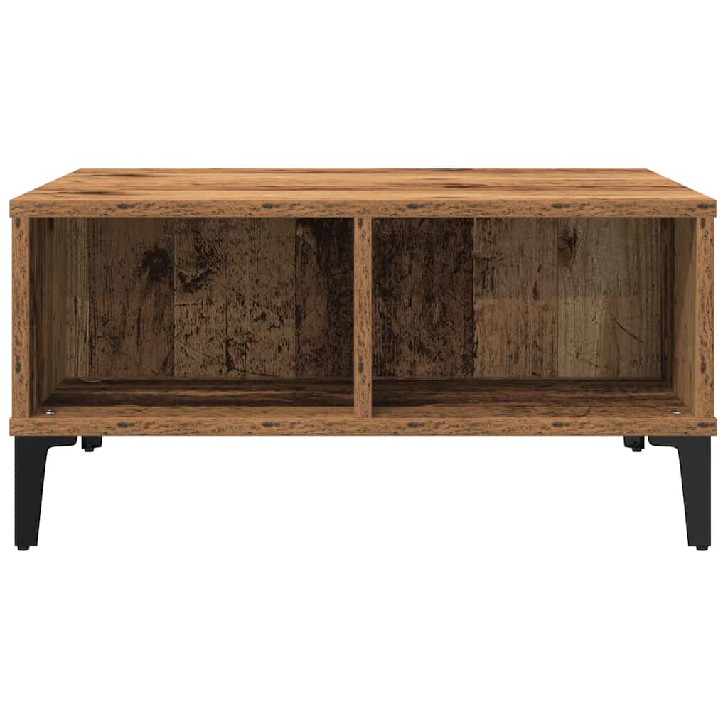 Mesa de Café Madera envejecida 60 x 60 x 30 cm