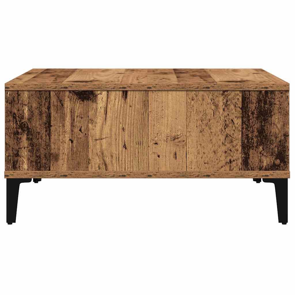 Mesa de Café Madera envejecida 60 x 60 x 30 cm