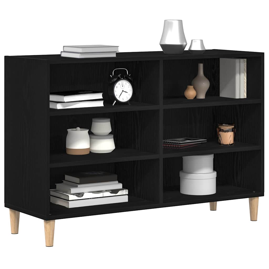 Vitrina Roble Negro 103,5 x 35 x 70 cm Madera contrachapada