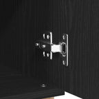 Vitrina Roble Negro 60 x 35 x 70 cm Madera contrachapada