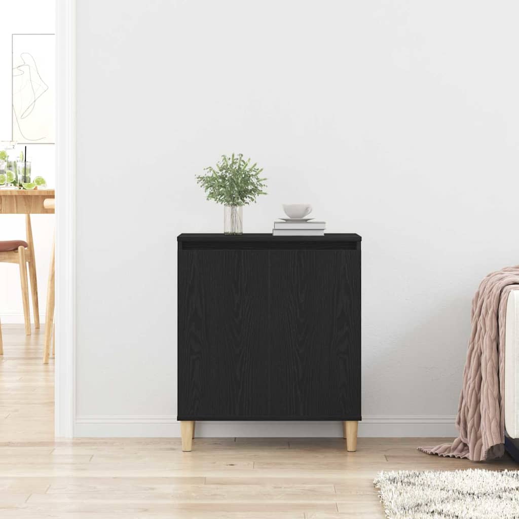 Vitrina Roble Negro 60 x 35 x 70 cm Madera contrachapada
