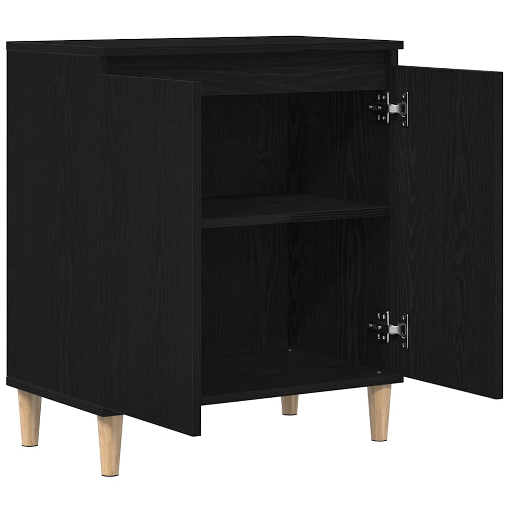 Vitrina Roble Negro 60 x 35 x 70 cm Madera contrachapada