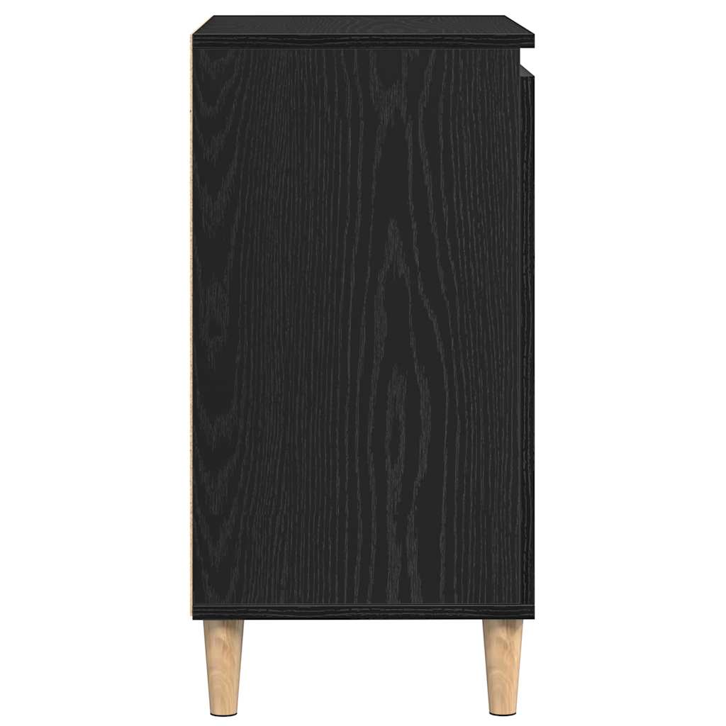 Vitrina Roble Negro 60 x 35 x 70 cm Madera contrachapada
