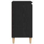 Vitrina Roble Negro 60 x 35 x 70 cm Madera contrachapada