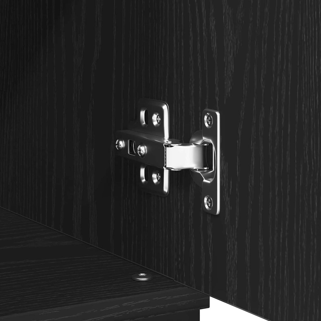 Vitrina Roble Negro 60 x 35 x 70 cm Madera contrachapada