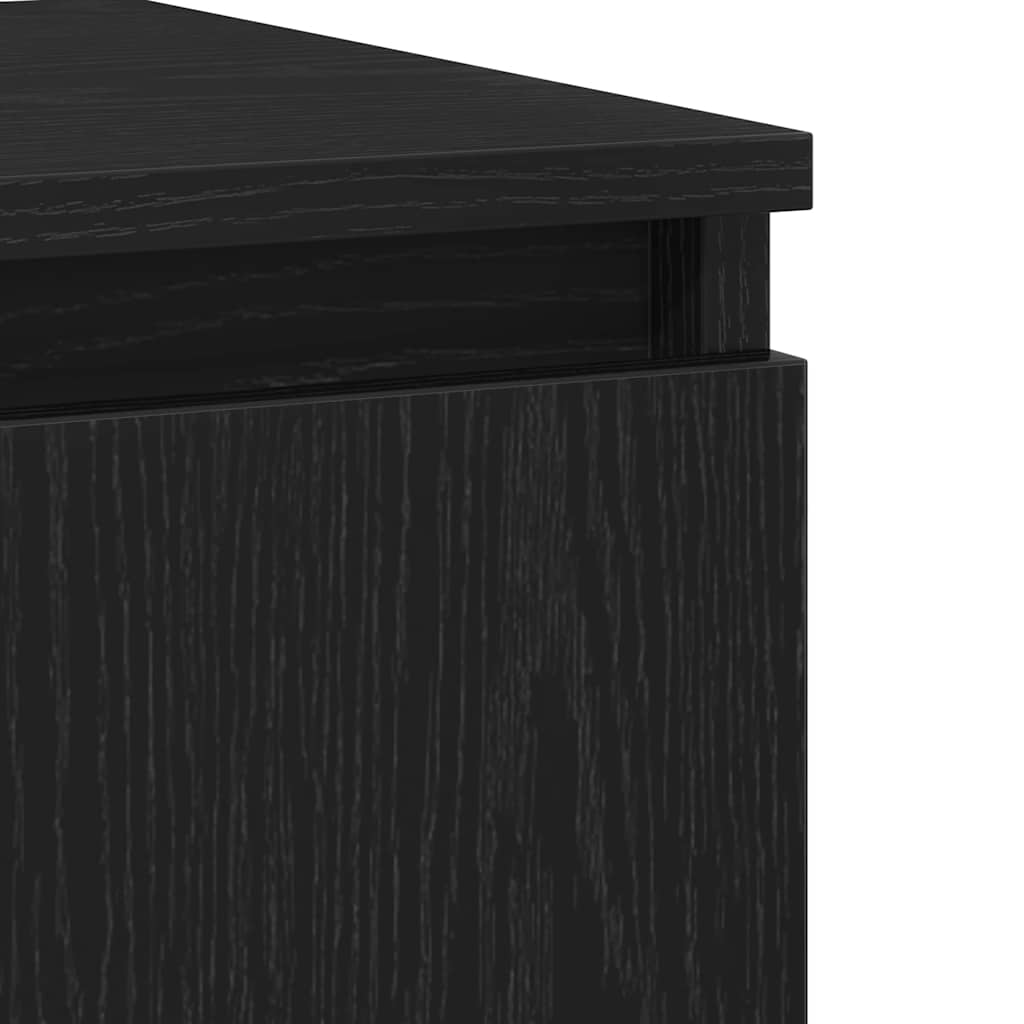 Vitrina Roble Negro 60 x 35 x 70 cm Madera contrachapada